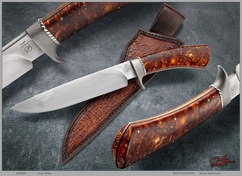 Frame Handle Recurve Hunting Knife