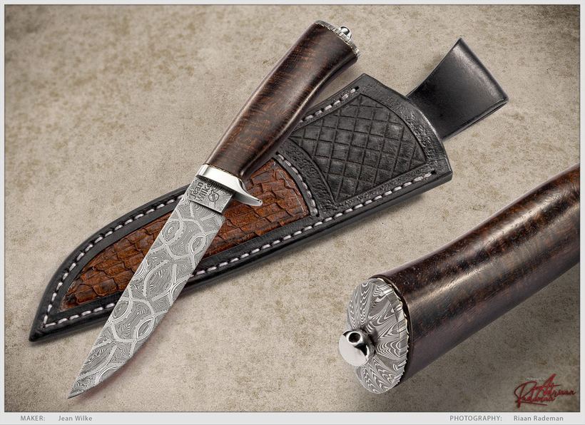 Kaleidoscope Damascus Hunting Knife